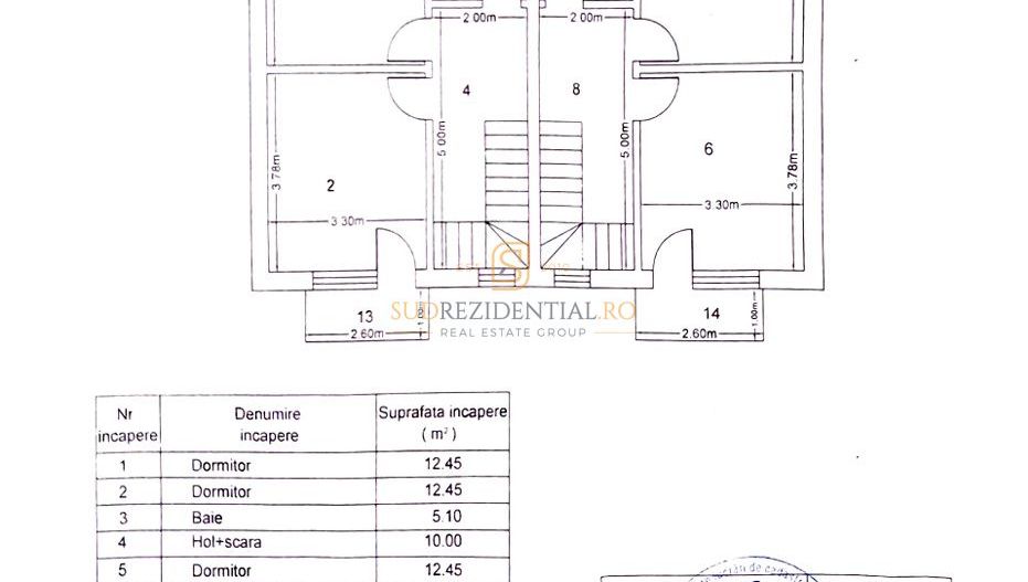 Duplex modern 4 camere + mansardă, complet mobilat – Comuna Berceni - Schiță 6