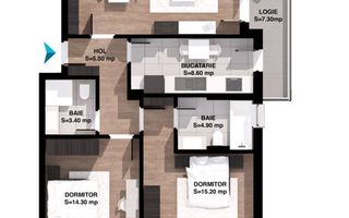 3 Camere Decomandat, Mutare Imediata,Titan-Pallady - Poză 4