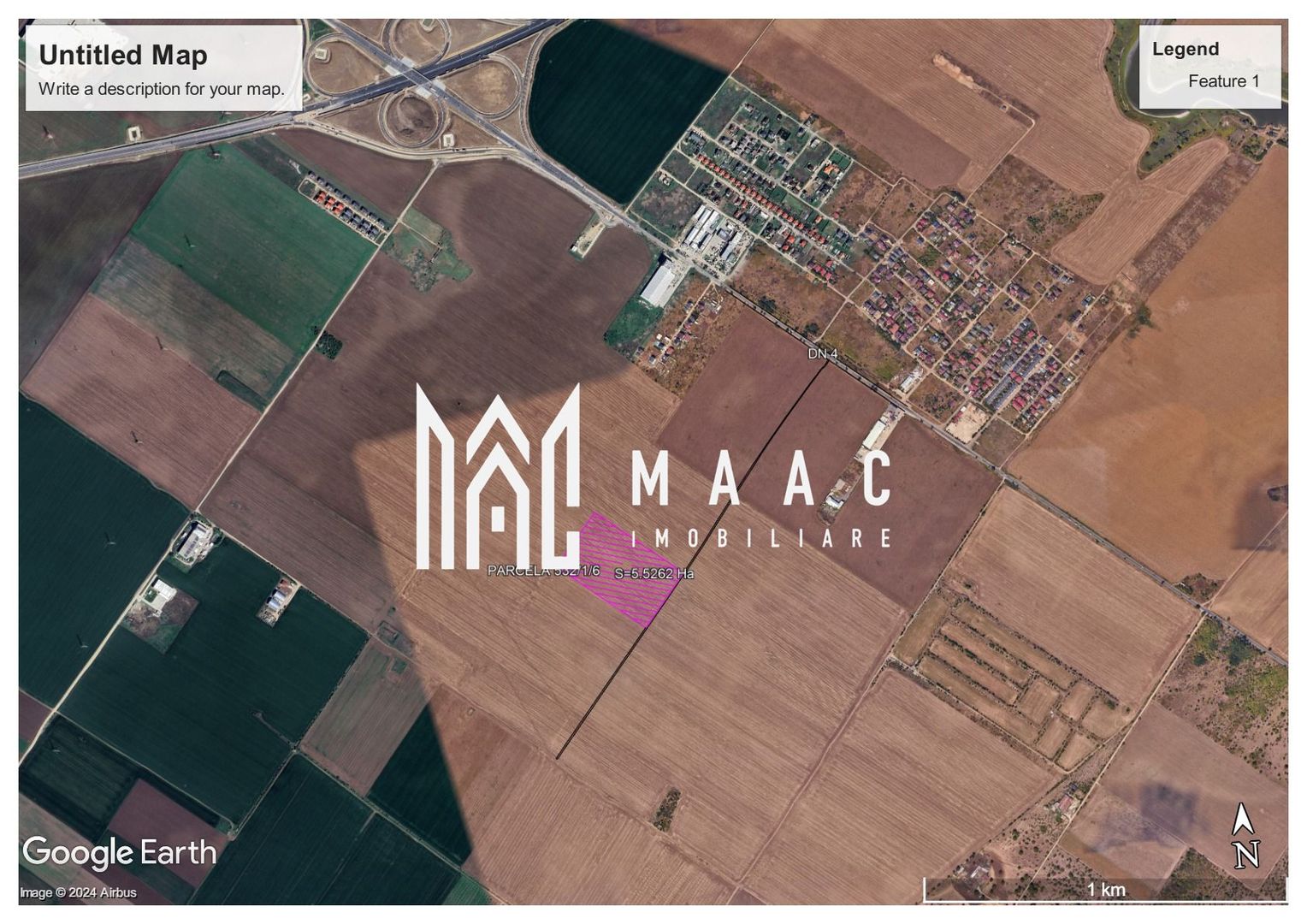 Teren extravilan 55.262 mp | Periferie | acces la stradă - Poză 1