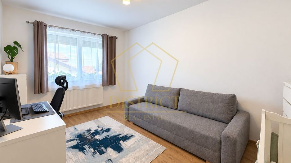 Apartament Superb cu 3 camere mobilat | terasa de 12 mp | Giroc | asfalt. - Poză 11