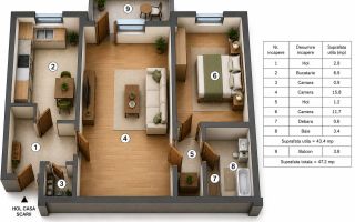Apartament 2 camere – Strada Cameliei | Renovat complet 2025 | An 1965 - Poză 12