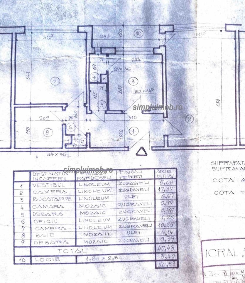 Metrou Costin Georgian centrala proprie 2 camere - Schiță 12