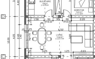 Duplex pe Parter | 2 bai | Teren generos | Toate utilitatile - Schiță 14
