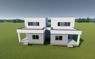 1/2 Duplex Sacalaz P+E,4Camere,2 Bai,Proiect Modern - Poză 2