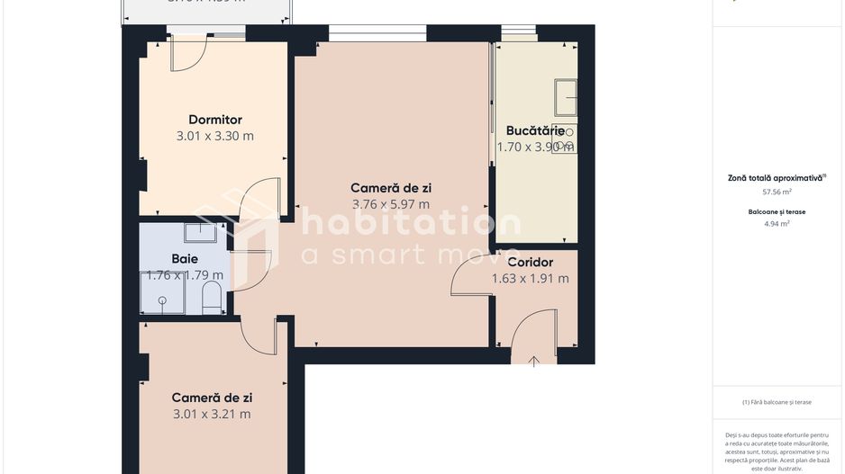 Tur virtual- 3 camere, primitor si elegant, Dumbrăvița - Hornbach - Poză 20