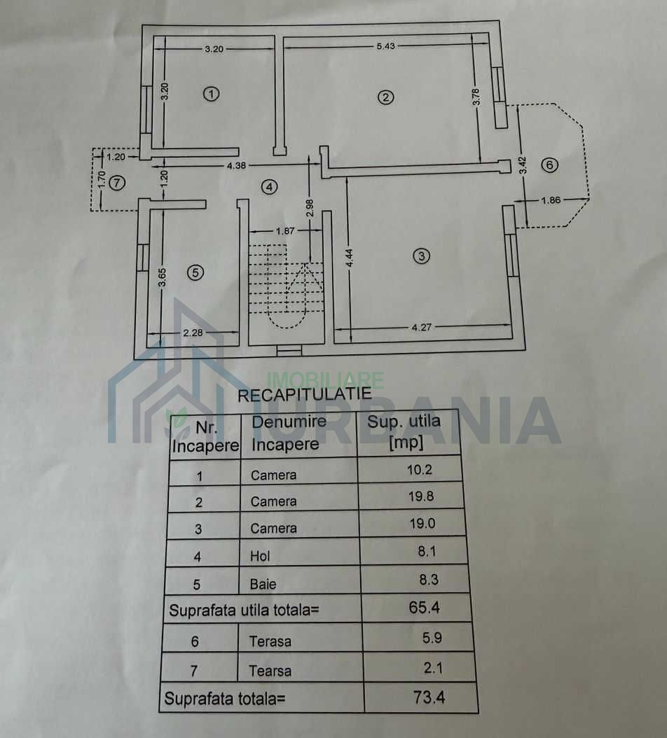 Casă P+1, 173 mp utili, teren 1220 mp, stadiu la gri, în Holboca, aproape de Tătărași - Poză 7