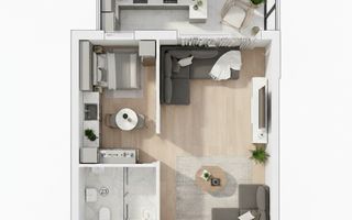 Garsoniera Mamaia Sat Gaz 2 Lifturi Bloc Nou Mobilata si Utilata - Poză 4