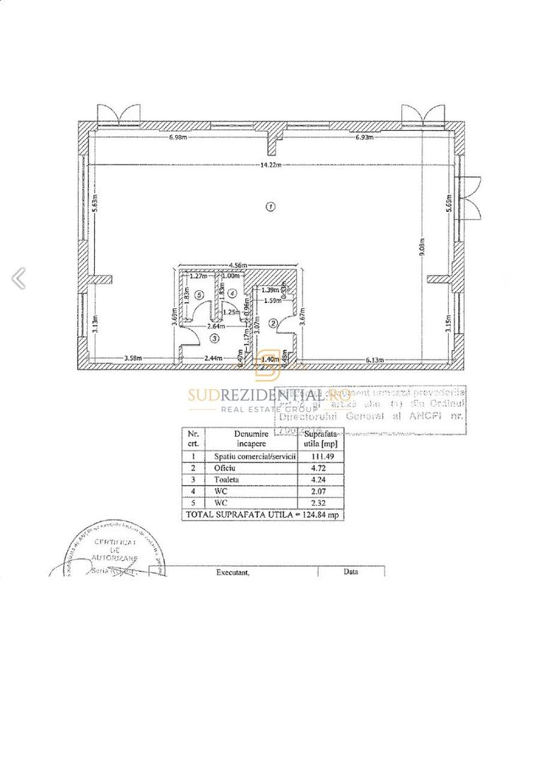 Bd.Metalurgiei, spatiu comercial 125 mp, zona Parc Tudor Arghezi - Schiță 12