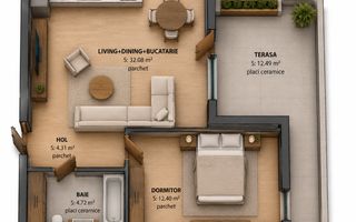Apartamente cu 1-2-3-4 camere, parcare | Bloc Nou Traian Vuia Pod IRA - Poză 4