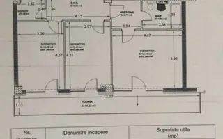 Penthouse pe doua niveluri cu 5 camere in cartierul Buna Ziua! - Schiță 15