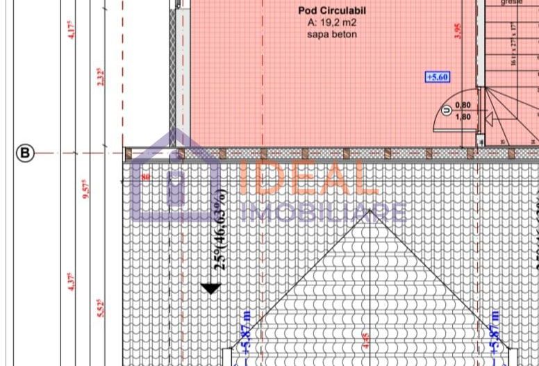 Casa tip quadruplex cu 4 camere in Calea Cisnadiei, zona Casa de Apa - Schiță 9