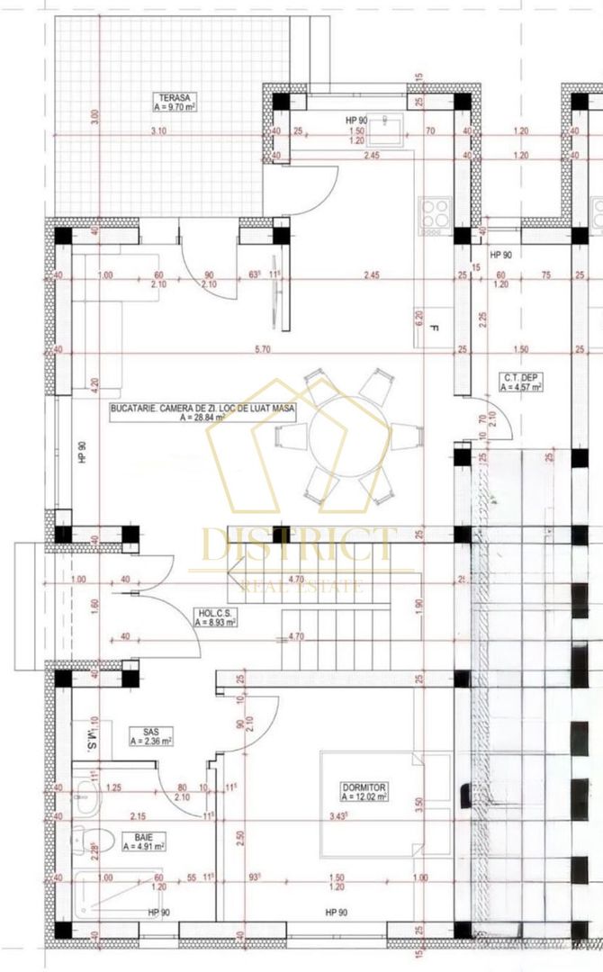 Duplex cu 4 camere 2 bai si dressing, 115 mp utili in Urseni. - Schiță 14