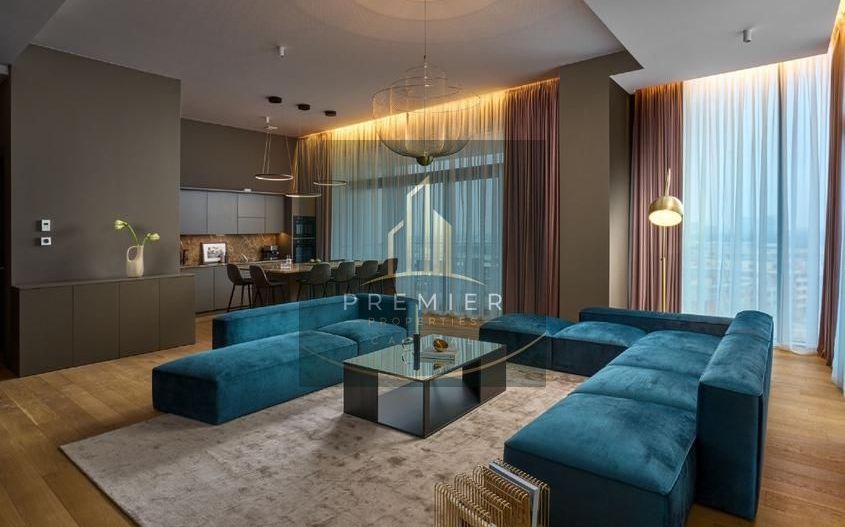 Apartament 3 camere One Herăstrău Towers  Vedere Parc | Etaj 11 | Înălțime 3,6m - Poză 1
