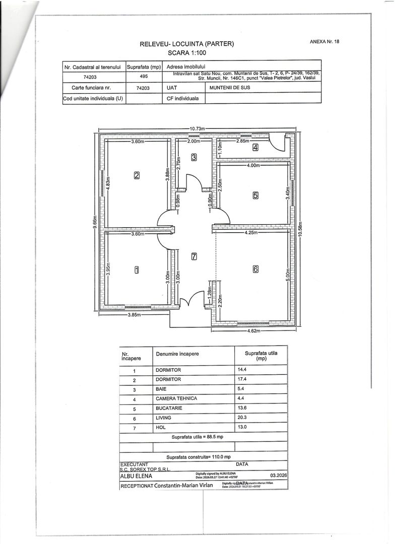 Casă individuală SC 110 mp, teren 500 mp, predare la CHEIE, VASLUI - SATU NOU - Poză 9