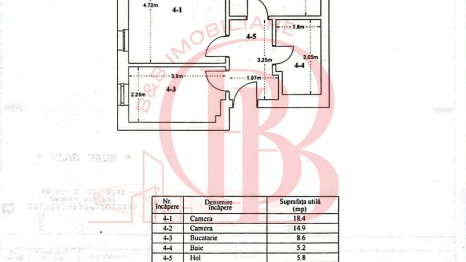Superb 2 Camere Mobilat Utilat Premium Gradina Amenajata - Schiță 15