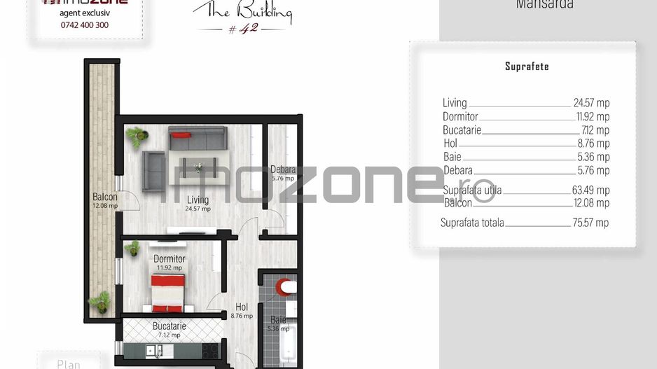 DRUMUL TABEREI - 2 CAMERE,  75 MPU. BLOC FINALIZAT, LIFT, COMISION 0% - Poză 3