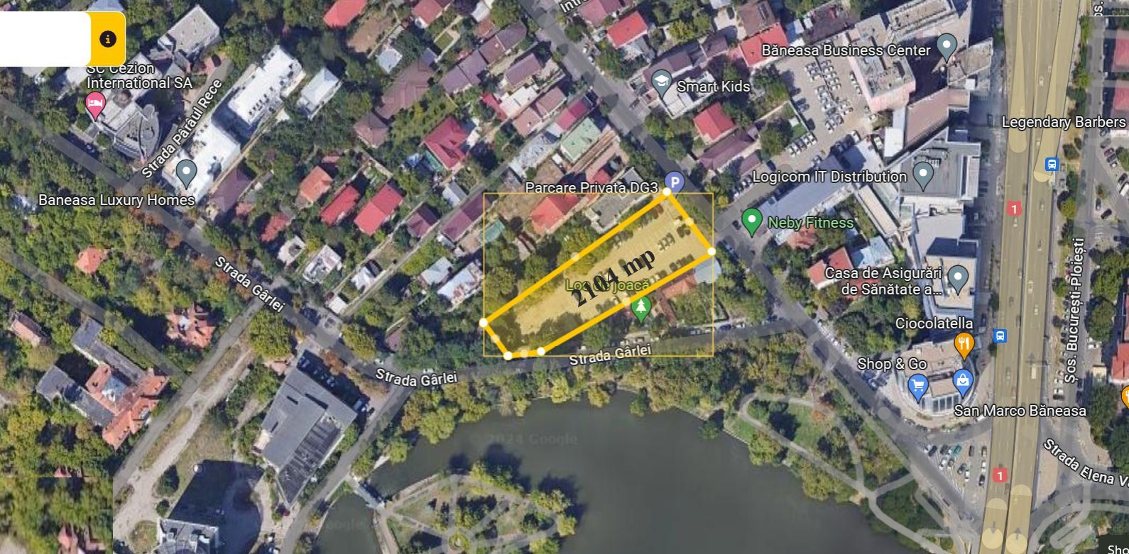 Teren 2104 mp | Herastrau | Lacul Baneasa  | Super Pozitie | - Schiță 4