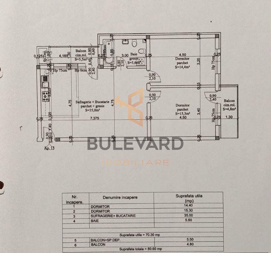 Apartament cu 3 camere/70 mp, zona strazii Somesului! - Poză 13