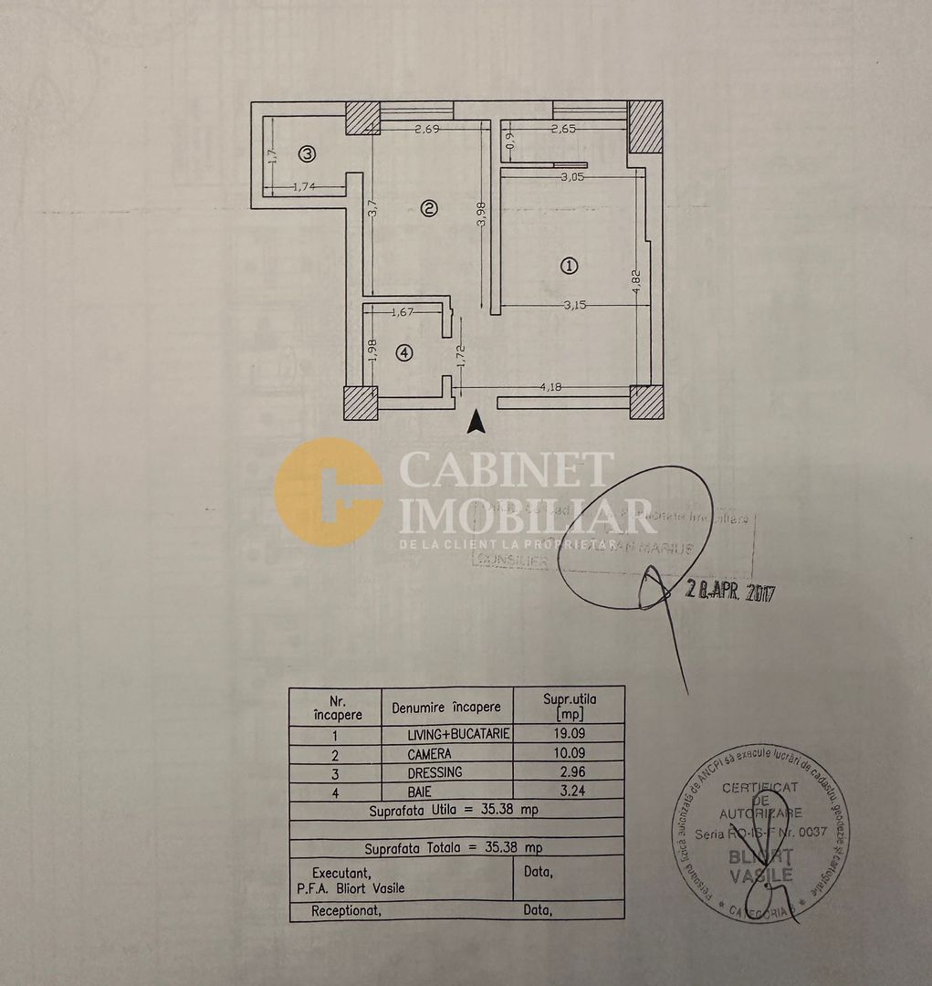 2 Camere Ideal Pentru Investitie - Etaj 1 - Bloc Nou - Zona Galata - Poză 8