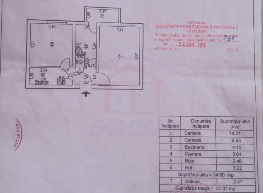 46.500 euro, 2 camere, decomandate, Micro 19 - Poză 4