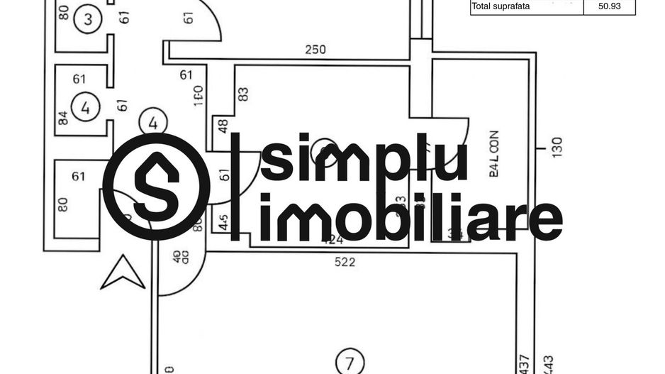 2 decomandate -Rovine - Schiță 3