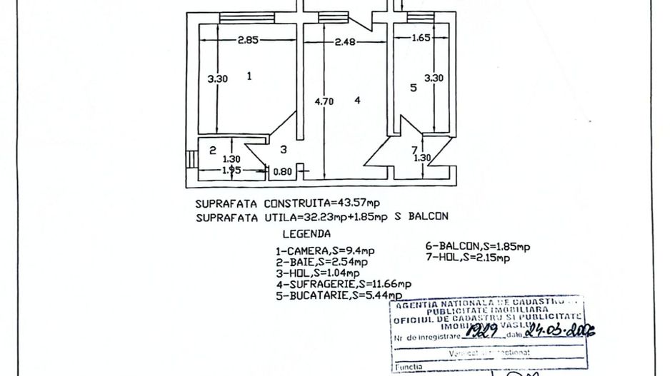Apartament 2 camere, etaj 4, mobilat și utilat, VASLUI - zona CONFECȚII; - Poză 7
