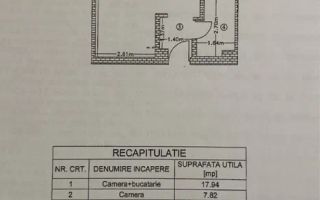 Apartament 1 camera Dec 37 mp + loc de parcare Bucium 84500 euro - Poză 8