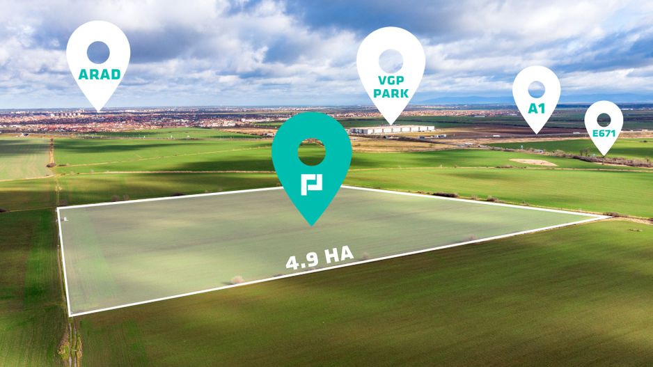 Teren de 49000 mp în Arad - Poză 1