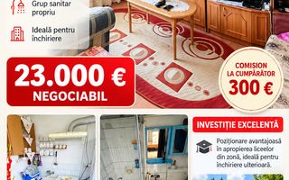 Garsonieră 21 mp, etaj 4, VASLUI zona KOGALNICEANU; - Poză 1