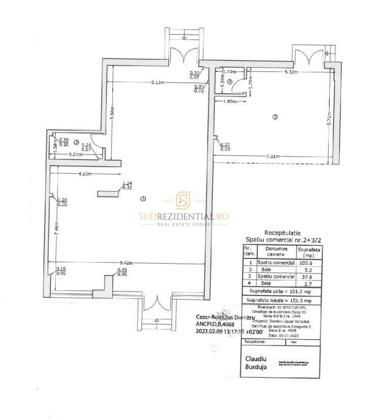 Spatiu comercial 151 mp, Soseaua Oltenitei, Popesti, vizibilitate mare - Schiță 6