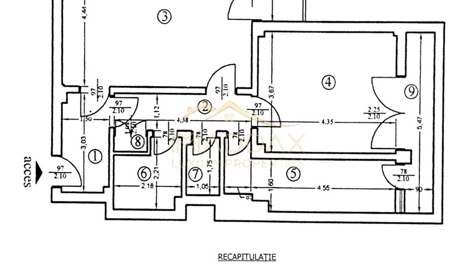 Apartament cu 2 camere *75mp* // Ștefan cel Mare - Dinamo - Schiță 29
