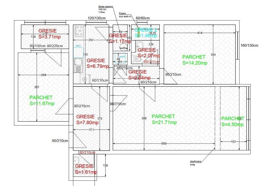 Apartament 3 camere renovat recent ,83 mp, 2 băi – Aviator Popișteanu - Poză 8
