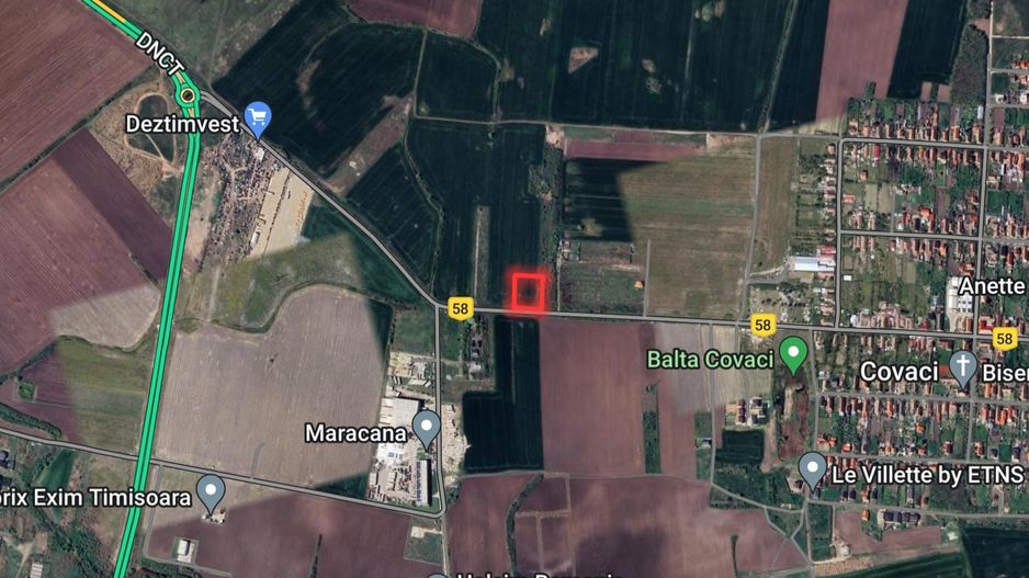 Teren la asfalt Covaci I 770mp I - Poză 1