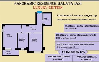 Apartament 2 camere de vanzare in Iasi, Galata, 58.63 mp, bloc nou - Poză 2