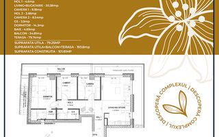 Apartament 4 camere nou, cu terasa  Pta-Unirii AP16B - Poză 2