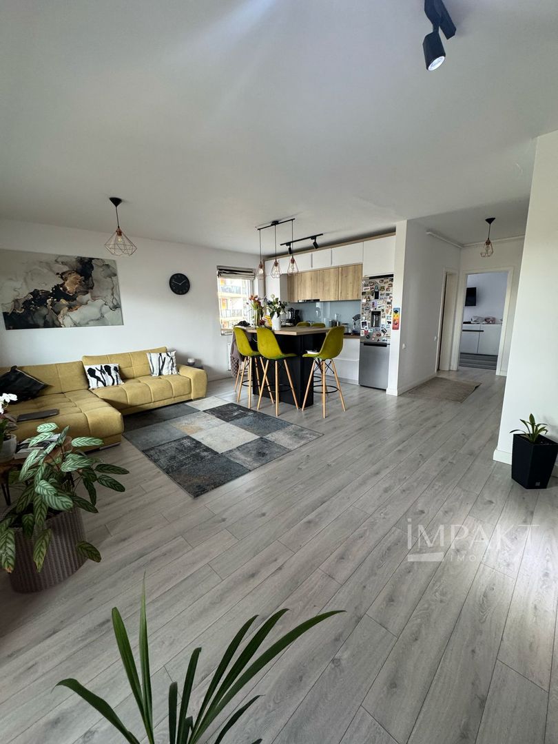 Apartament cu 2 camere, mobilat complet, complex privat - Borhanci - Poză 1