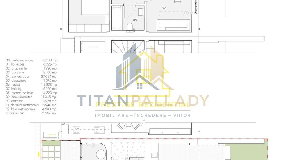 Vila A2 Modernă cu Finisaje Premium – Zona Titan-Pallady_P+1 - Poză 6