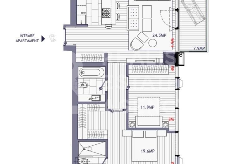 Apartament 3 Camere | Inchiriere | Floreasca | One Eliade Towers - Poză 16