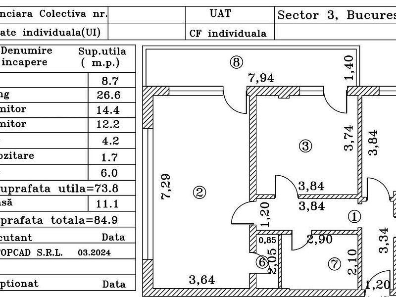 Apartament 3 camere Titan Nicolae Grigorescu Bloc FINALIZAT 2023 - Poză 2