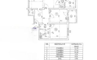 Apartament 4 camere Basarabia - Titan  Bloc anvelopat - Schiță 8