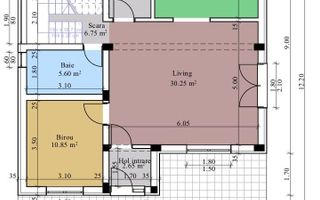 Teren amenajat 553 mp+Proiect casa si Garaj la rosu-Holboca - Poză 5