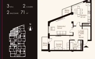 Vânzare apartament 71 mp, strada Basarabia, Ialoveni - Poză 29