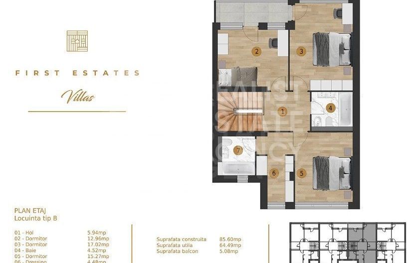 Vilă modernă și luminoasă, 152 mp, de închiriat în Pipera - Poză 6