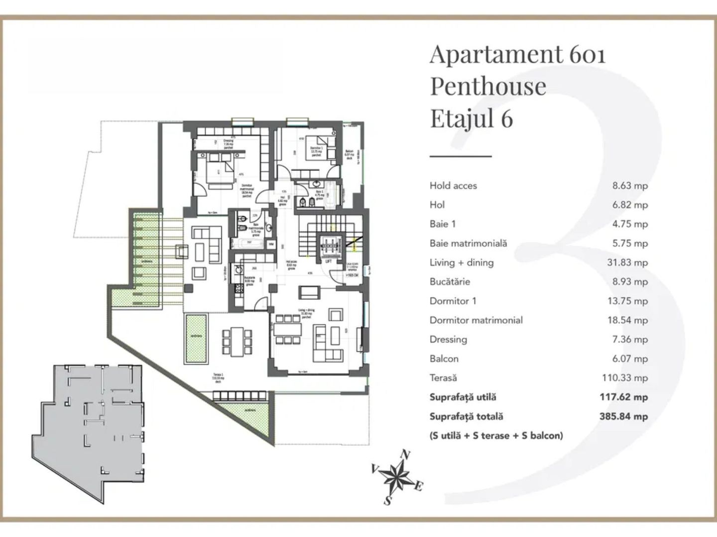 Centrul Civic I Penthouse - Poză 1