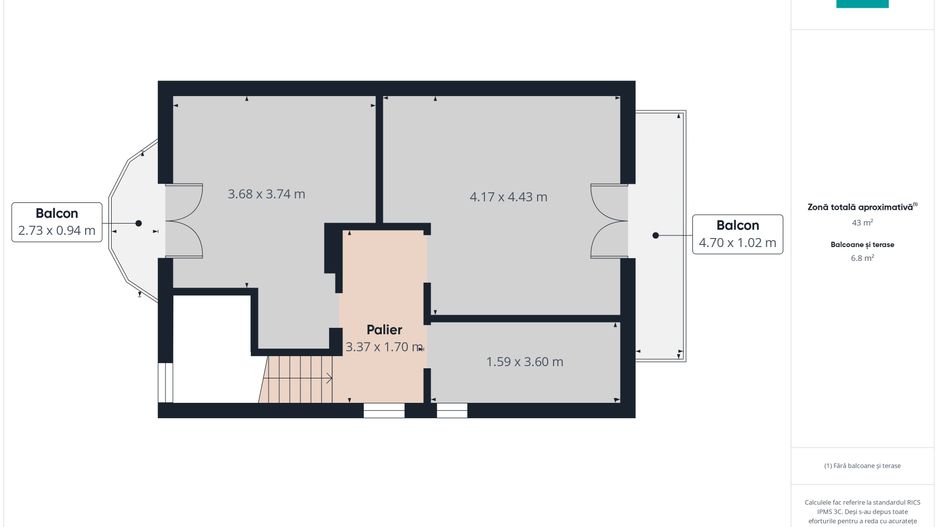 Duplex spațios 102 mp utili, teren 350mp in Covaci - Poză 14