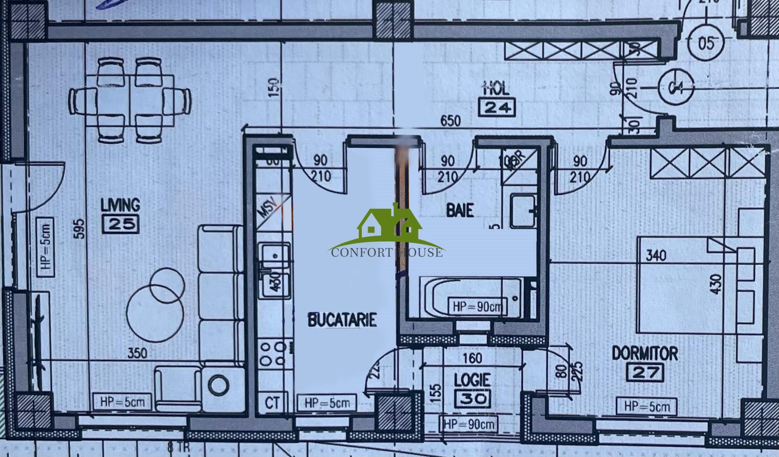 Apartament 2 camere, bloc nou, P+3, Ap.04, Parter, Bl.1 - CP2438259 - Poză 6