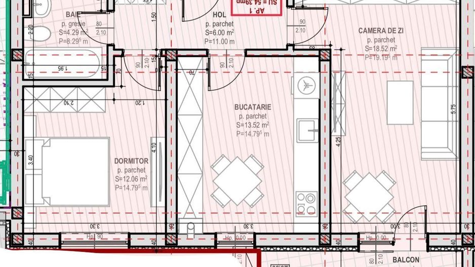 Apartament DECOMANDAT 2 camere - Str. Unirii, Selimbar - Poză 12