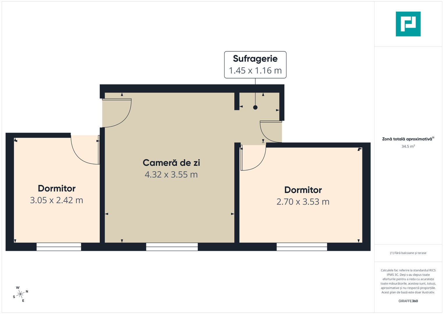 Apartament 3 camere mobilat- Zona Rahova - Poză 11