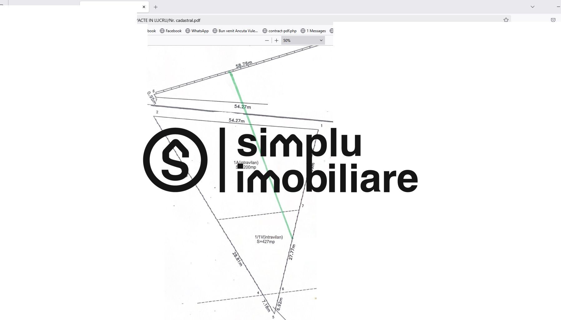 Teren Intravilan Central Ghercesti - Schiță 1