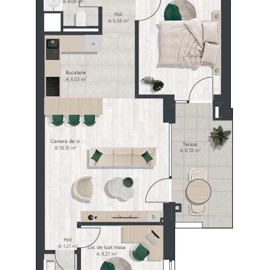 Apartament nou cu 3 camere | Denya Forest - Schiță 10